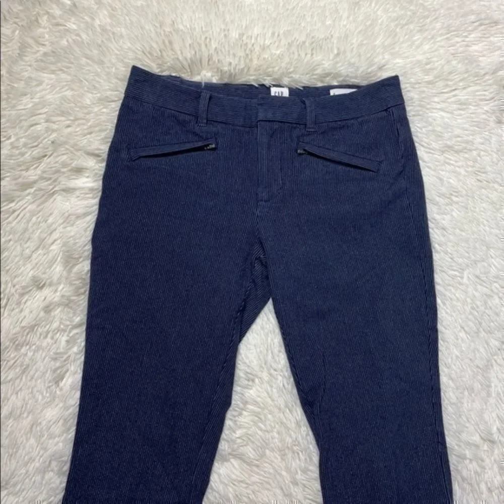 Women’s GAP pinstriped blue skinny ankle pants size 2 - Picture 5 of 9